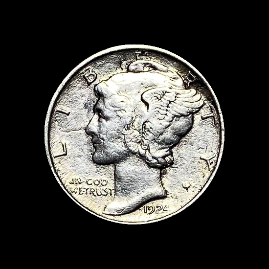 1924 Mercury Dime CLOSELY UNCIRCULATED
