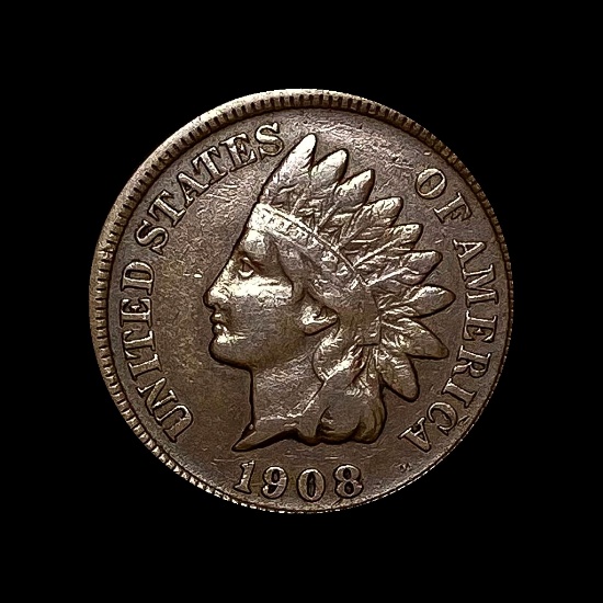 1908-S Indian Head Cent LIGHTLY CIRCULATED