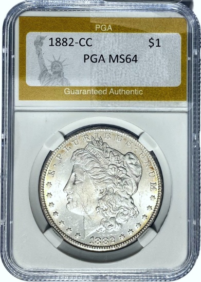 1882-CC Morgan Dollar PGA MS64