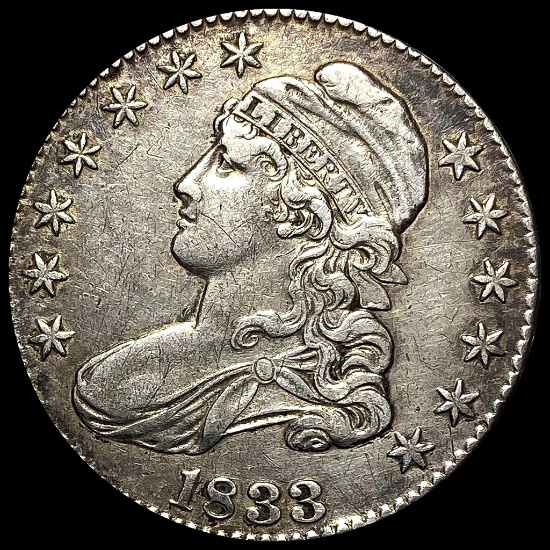 1833 Capped Bust Half Dollar CLOSELY UNCIRCULATED