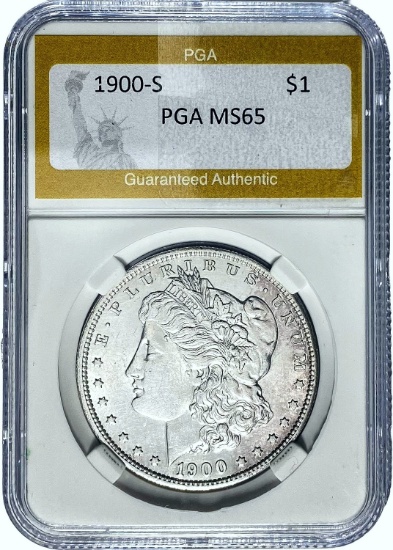 1900-S Morgan Dollar PGA MS65
