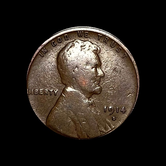 1914-D Lincoln Wheat Cent LIGHTLY CIRCULATED