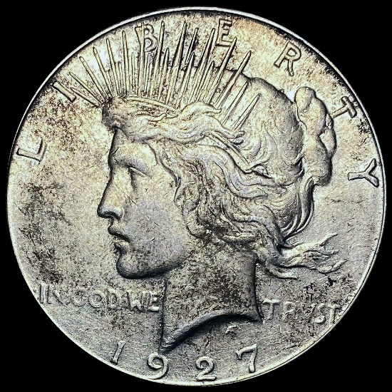 1927-S Silver Peace Dollar CHOICE AU