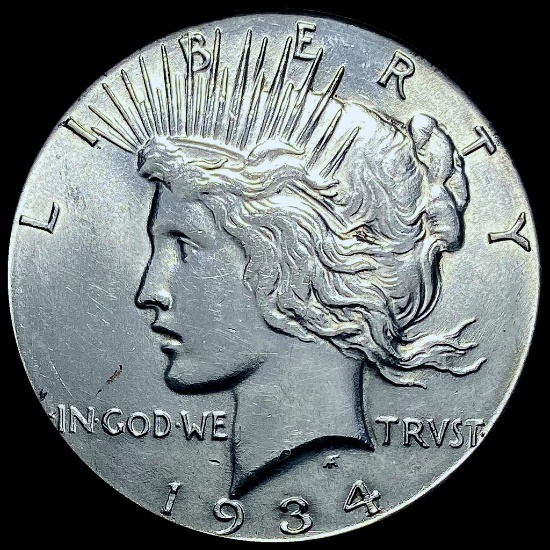 1934-D Silver Peace Dollar CHOICE BU