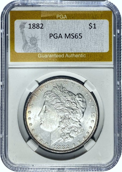 1882 Morgan Dollar PGA MS65