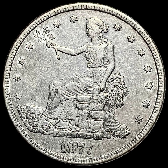 1877-S Silver Trade Dollar NEARLY UNCIRCULATED