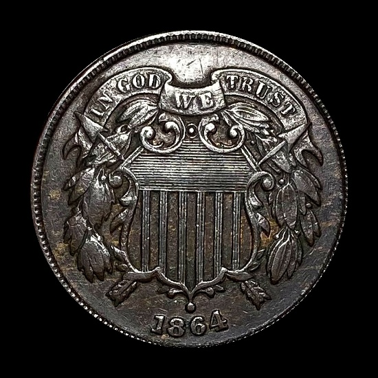 1864 Copper 2-Cent Piece UNCIRCULATED