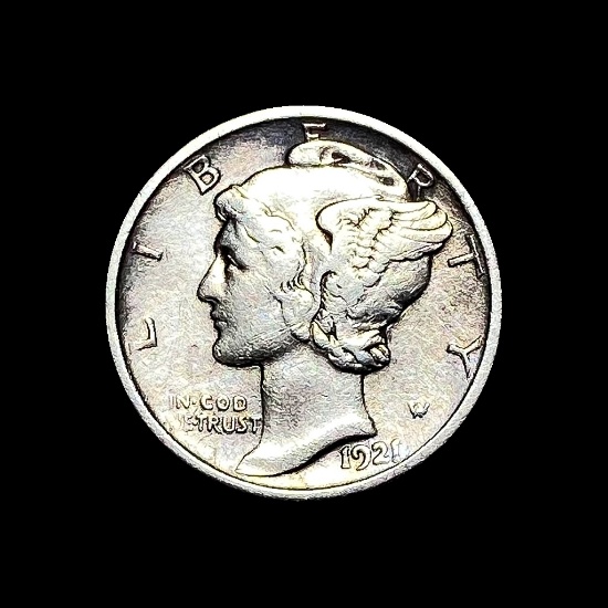 1921-D Silver Mercury Dime CLOSELY UNCIRCULATED