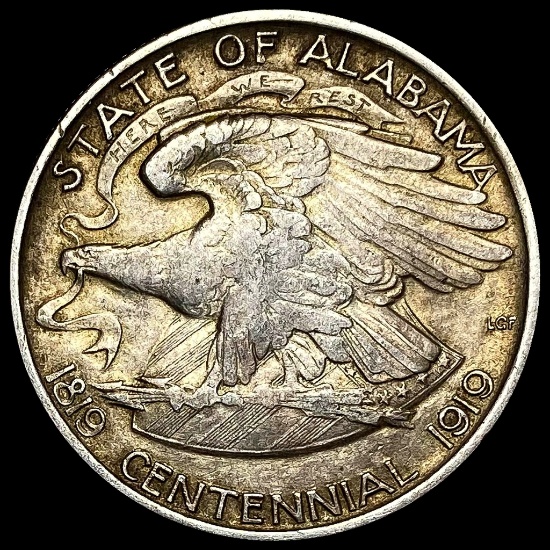 1921 Silver Alabama Centennial Half Dollar CLOSELY UNCIRCULATED
