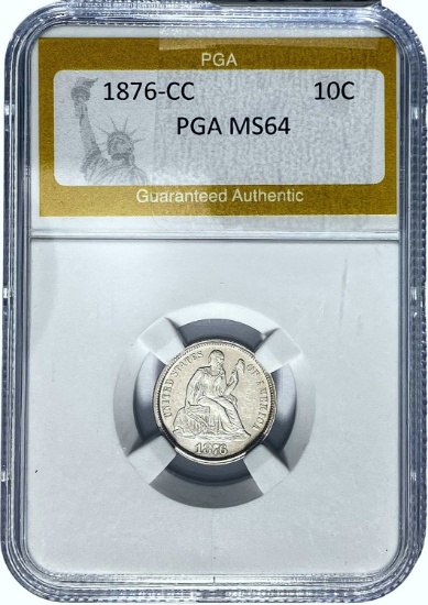 1876-CC 10C PGA MS64