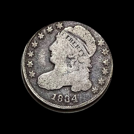 1834 Capped Bust Dime NICELY CIRCULATED