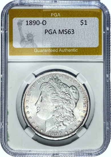 1890-O Morgan Dollar PGA MS63