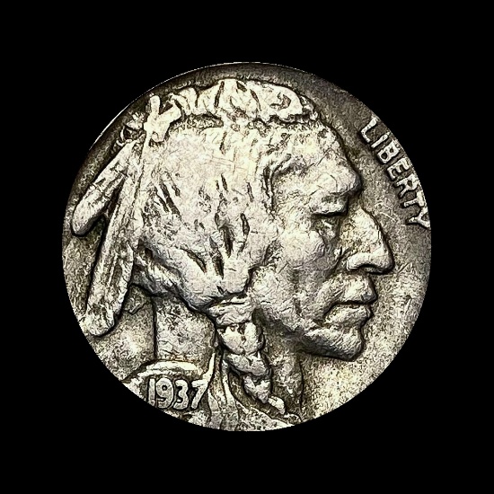 1937-D Buffalo Nickel LIGHTLY CIRCULATED