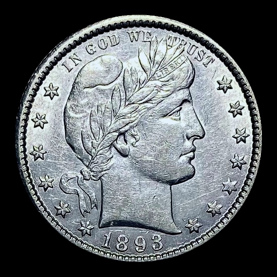 1893-O Silver Barber Quarter CHOICE BU