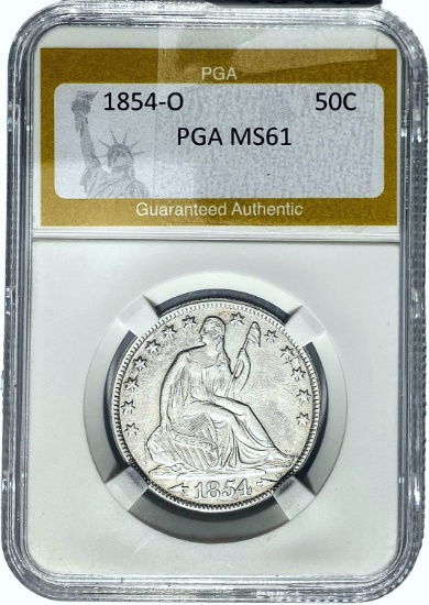 1854-O 50C PGA MS61