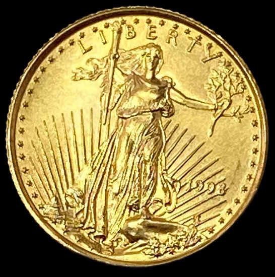 1998 1/10 oz Gold American Eagle $5 SUPERB GEM BU