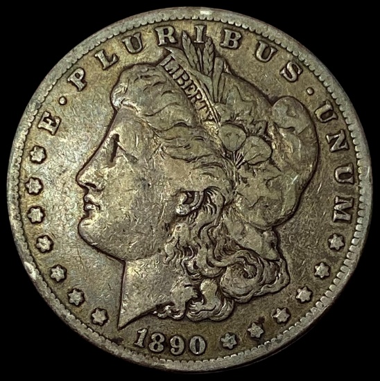 1890-CC Silver Morgan Dollar LIGHTLY CIRCULATED