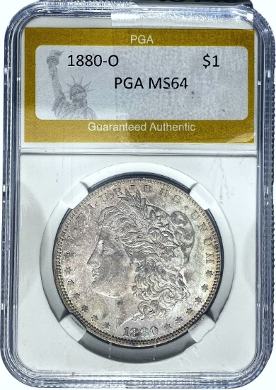 1880-O Morgan Dollar PGA MS64