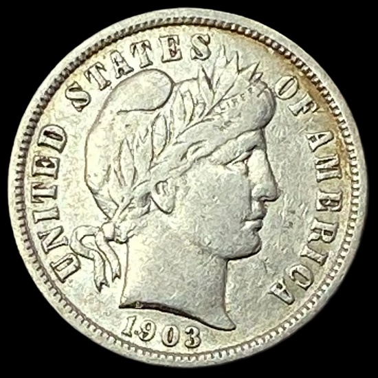 1903-O Silver Barber Dime LIGHTLY CIRCULATED