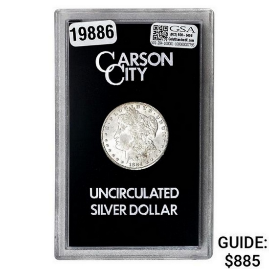1884-CC Morgan Silver Dollar GSA