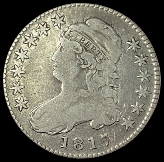 1817 Capped Bust Half Dollar LIGHTLY CIRCULATED
