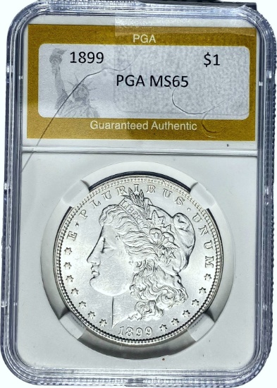 1899 $1 Morgan Dollar PGA MS65