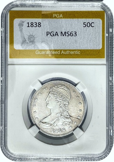 1838 50C PGA MS63