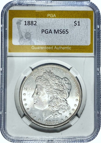 1882 Morgan Dollar PGA MS65