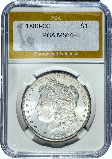 1880-CC Morgan Dollar PGA MS64+
