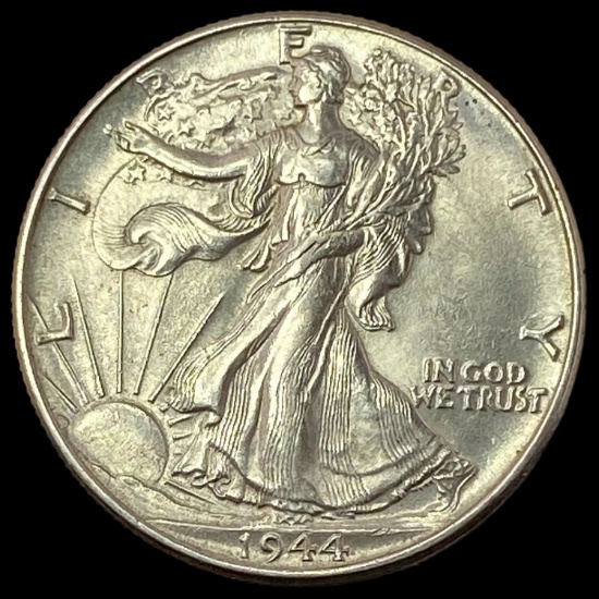1944 Silver Walking Liberty Half Dollar GEM BU