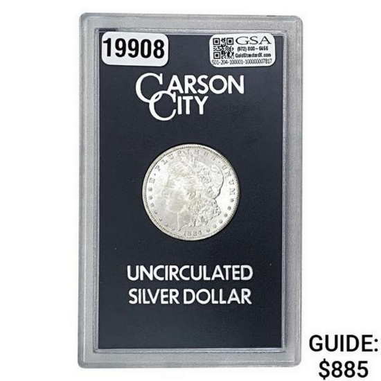 1884-CC Morgan Silver Dollar GSA