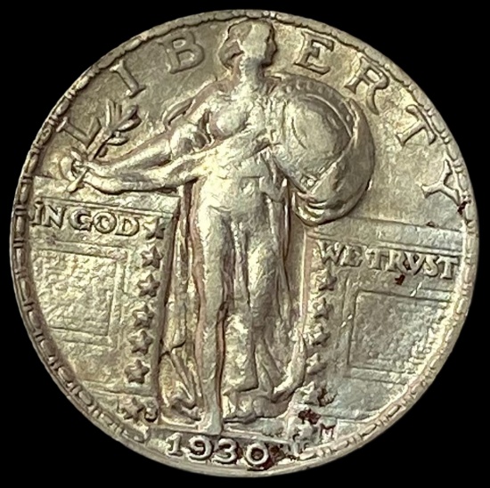1930-S Silver Standing Liberty Quarter CLOSELY UNCIRCULATED