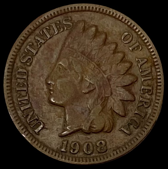 1908-S Indian Head Cent NEARLY UNCIRCULATED