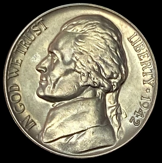 1942-P Silver Jefferson Nickel GEM PROOF