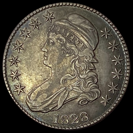 1828 Capped Bust Half Dollar CLOSELY UNCIRCULATED