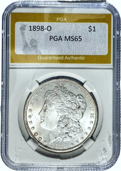 1898-O Morgan Dollar PGA MS65
