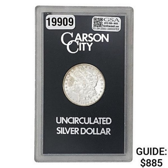 1884-CC Morgan Silver Dollar GSA
