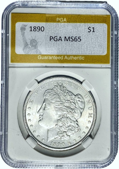 1890 Morgan Dollar PGA MS65