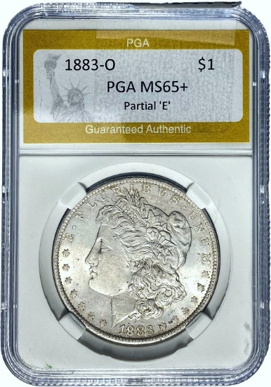 1883-O Morgan Dollar PGA MS65+