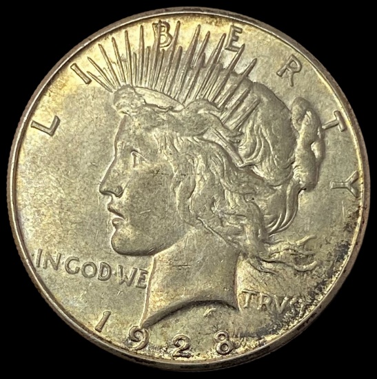 1928-S Silver Peace Dollar CLOSELY UNCIRCULATED