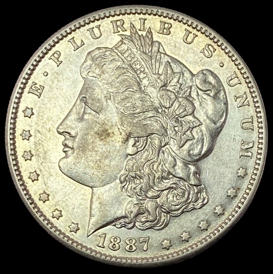 1887-S Silver Morgan Dollar CLOSELY UNCIRCULATED