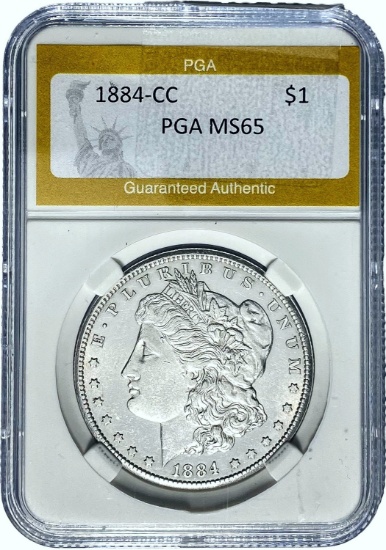 1884-CC Morgan Dollar PGA MS65