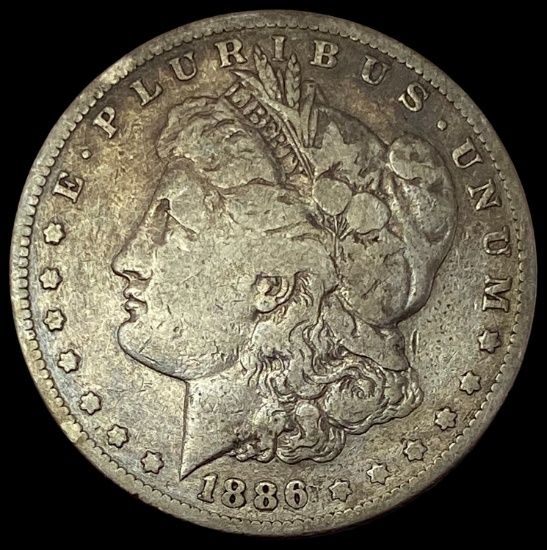 1886-S Silver Morgan Dollar LIGHTLY CIRCULATED