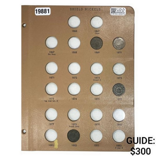 [4] 1869-1882 Shield Nickel