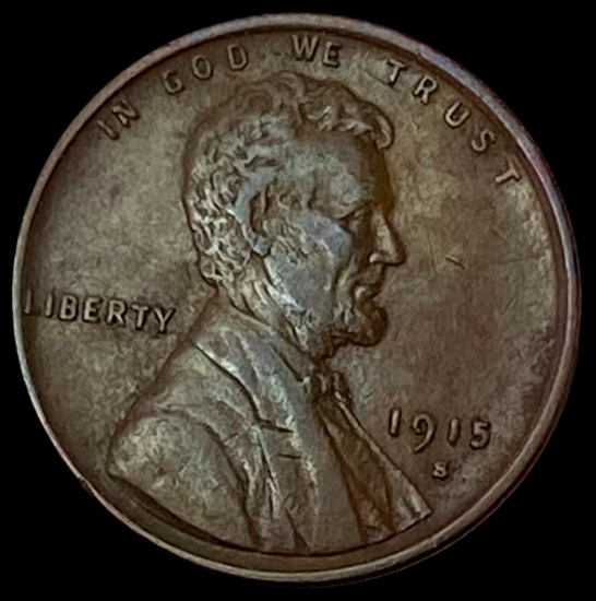 1915-S Lincoln Wheat Cent CLOSELY UNCIRCULATED