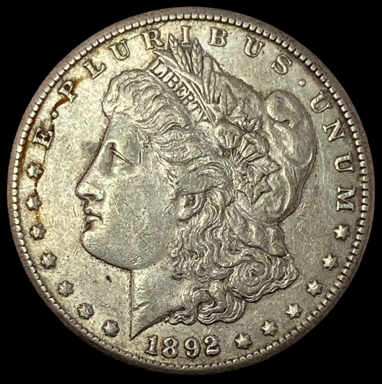 1892-CC Silver Morgan Dollar CLOSELY UNCIRCULATED