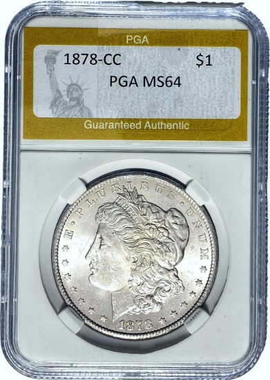 1878-CC Morgan Dollar PGA MS64
