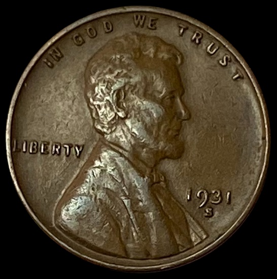 1931-S Lincoln Wheat Cent CLOSELY UNCIRCULATED