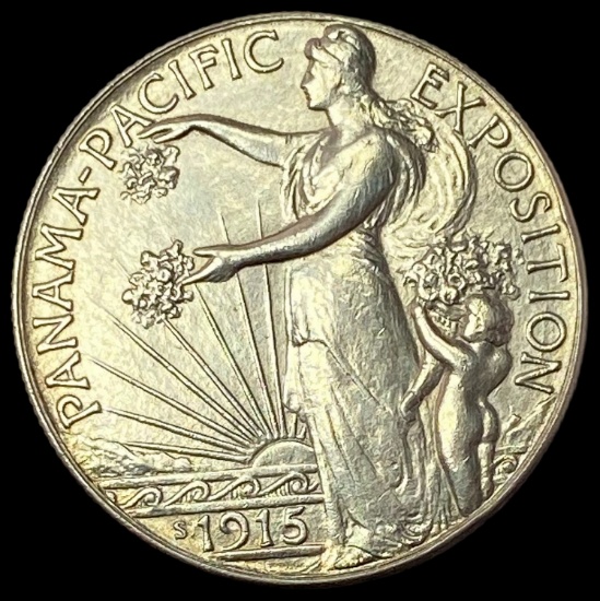1915-S Silver Panama-Pacific Half Dollar UNCIRCULATED