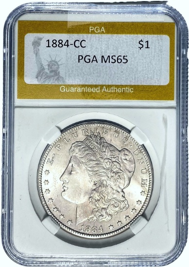 1884-CC Morgan Dollar PGA MS65